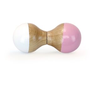Vilac Wooden rattle white - pink